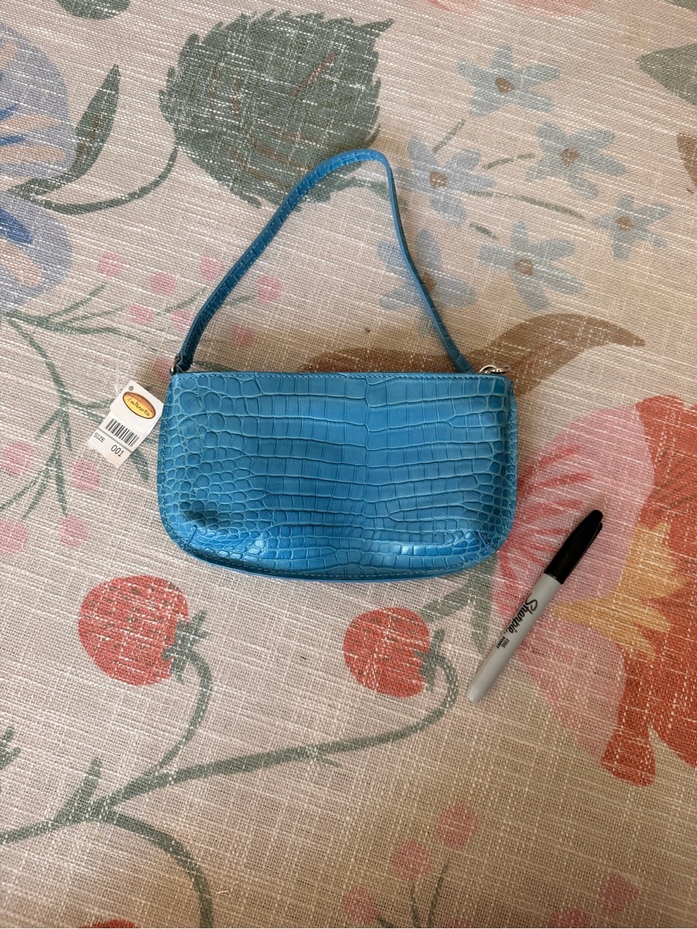 Talbots Genuine Leather | Croc-Embossed Shoulder Bag and Wristlet